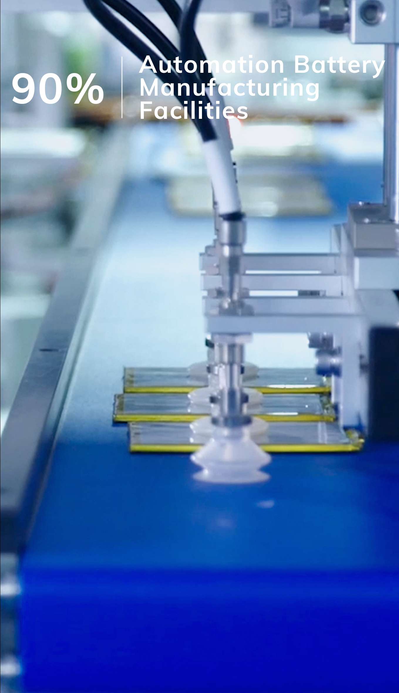 Lithium-ion battery manufacturer's workshop